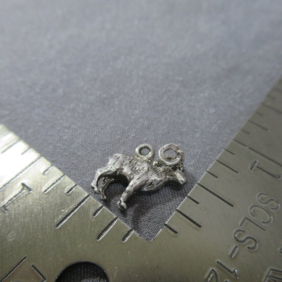 Bighorn Ram Charm Sterling Silver Bighorn Sheep 3D - Picture 6 of 7